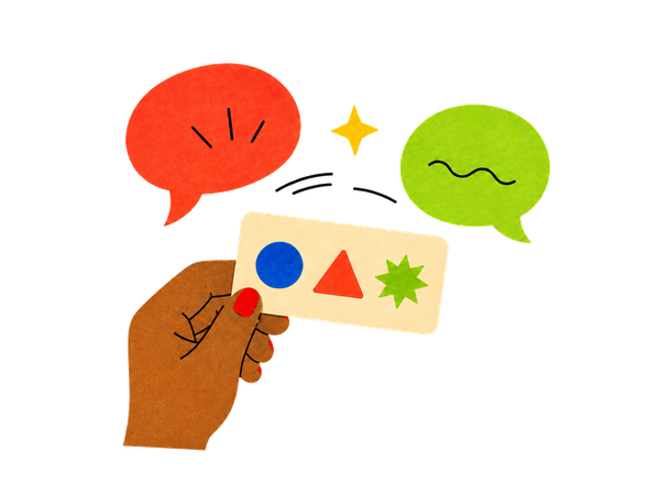 A word card with clues that cannot be used